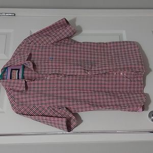 Pink Thomas Pink Jermyn Street London short sleeve buttoned shirt